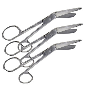 Tijeras Médicas Lister para Vendajes, 5.5 Pulgadas, 3 Piezas, Tijeras de Trauma para Paramédicos, Acero Inoxidable, Certificación CE ISO, Venta al por Mayor OEM, Proveedor Principal - Product Image 1