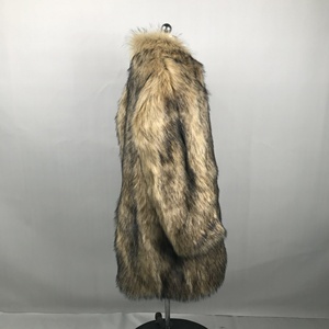 Custom Winter Artificial Fleece Fur <b>Jacket</b> Big Collar Fluffy <b>Long</b> Thick White <b>Long</b> UNISEX <b>Men's</b> Faux Fur Coats - Product Image 3