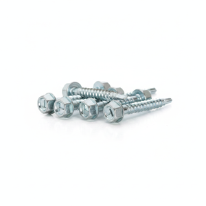 Tornillos Autoperforantes de Cabeza Hexagonal, Acero Métrico Clase 8.8, Galvanizados en Zinc, Rosca Gruesa - Product Image 1