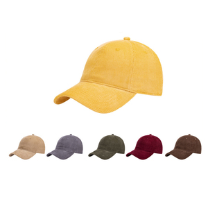 Gorras de béisbol tipo camionero ajustables de pana deportivas, personalizadas, cálidas e informales al por mayor - Product Image 1