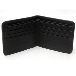 Portefeuille court en cuir véritable pour homme, en cuir de vachette pleine fleur, style vintage, avec plusieurs fentes pour cartes, anti-vol, en polyester - Product Image 1