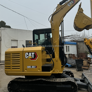 Japan Origin Used CAT305.5E Mini Excavator 5.5Ton Caterpillar Hydraulic Crawler 2018-2022 Engine Pump 0.22m <b>Bucket</b> for Video - Product Image 1