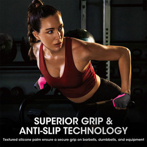 Outdoor Sportswear Women's Fitness Gloves Modern Design Classical Regular Fit Anti <b>Slip</b> <b>Half</b> Finger Wholesale Price Gym Gloves - Product Image 3