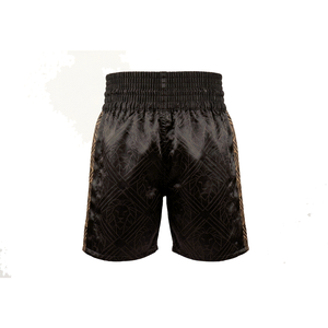 Shorts de boxe Muay Thai pour hommes, motif lion jaune, impression par transfert thermique, polyester extensible, coupe régulière, vêtements d'arts martiaux pour adultes - Product Image 2