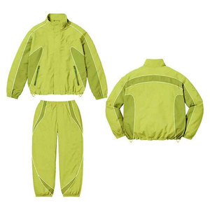 Custom Windbreaker <b>Jacket</b> and Jogger Reflective Nylon <b>Track</b> Pants Jogger Suit Men Zip Up <b>Jacket</b> and Jogging Two Piece Set - Product Image 1