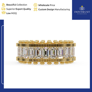 Global Vendor Selling High Standard Quality Handcrafted 925 Sterling <b>Silver</b> <b>Solitaire</b> Diamond <b>Rings</b> with VVS Clarity on Sale - Product Image 3