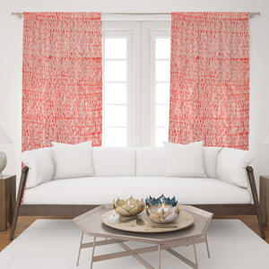 Cortina con Estampado Tie Dye Teñida a Mano, de Algodón Natural, Decorativa para Ventana, para Dormitorio, Apartamento, Villa, Venta al por Mayor en India - Product Image 1