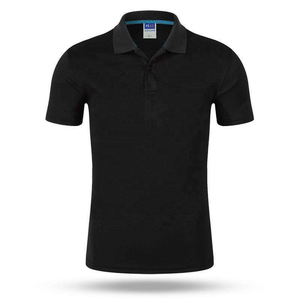 Chemises de golf pour hommes en polyester/coton tricoté, personnalisables, anti-rides, manches courtes, couleur unie, impression numérique, 6XL - Product Image 1