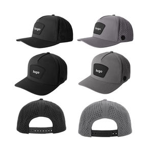Gorra Ajustable de 6 Paneles con Cierre a Presión de Stitch Mode Enterprises, Unisex, Transpirable, Estilo Urbano, Poliéster/Algodón, para Uso en Exteriores - Product Image 2