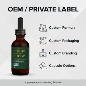 Turmeric Curcuma Liquid Extract Drops <b>Herbal</b> <b>Supplement</b> OEM Private Label - Product Image 5