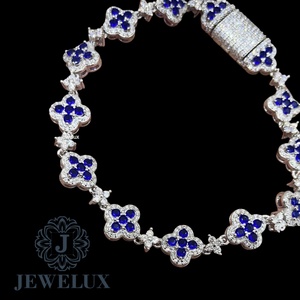 High Quality Luxury Moissanite Diamond Tennis <b>Bracelet</b> 925 Sterling <b>Silver</b> Fine Jewelry for Wedding Party Gift for Bulk Quantity - Product Image 1