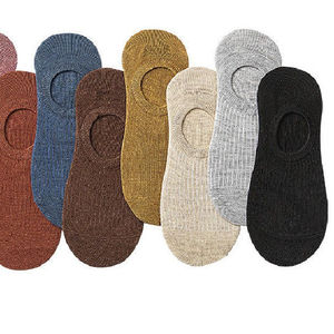 Chaussettes de sport décontractées d'été pour hommes et femmes, en coton épais respirant, invisibles, coupe basse, personnalisables en gros - Product Image 3