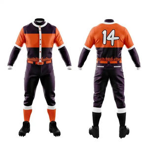Uniformes de Béisbol con Diseño Moderno y Personalizado, Transpirables, 100% Poliéster, Antibacterianos, de Secado Rápido, Tallas Grandes - Product Image 1