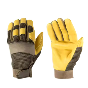 Gants de travail en cuir synthétique Gants de sécurité respirants en spandex Gants de protection industrielle pour les mains - Product Image 1