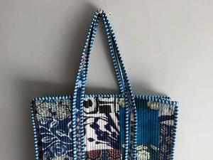 Sac à dos antivol bohème à rayures florales unisexe, sac de camping quotidien, poignée souple, ouverture supérieure, capacité 20-35L, fermeture à glissière et fermoir - Product Image 4