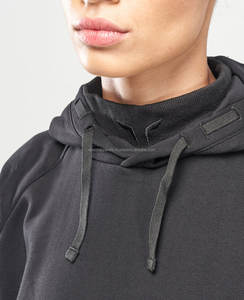 Sudadera con Capucha Corta de Algodón para Mujer, Personalizable con Logotipo, al por Mayor, Informal, de Punto Sólido - Product Image 5