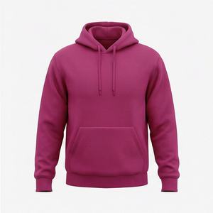 Sudaderas con Capucha Premium para Hombre, 100% Algodón, Color Sólido, Logotipo Personalizado Impreso, Diseño Elegante de Invierno, Sudadera de Forro Polar Grueso, OEM ODM - Product Image 1