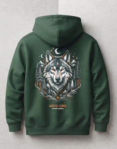 <b>Dark</b> green hoodie, <b>forest</b> green pullover, hooded sweatshirt - Product Image 2
