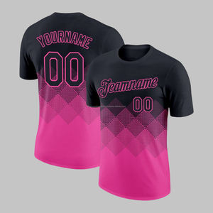 Vente en gros OEM T-shirts graphiques de base T-shirts à col en V sublimation Designer personnalisé impression de logo T-shirts en polyester pour hommes - Product Image 1