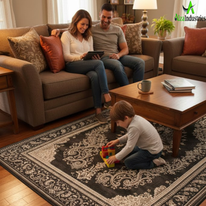 Alfombra de Lujo |   Alfombra de Piso de Mezcla de Lana, Algodón y Seda |   Decoración para el Hogar de Fibras Naturales y Sintéticas Duraderas |   Piso Premium 2026 - Product Image 4