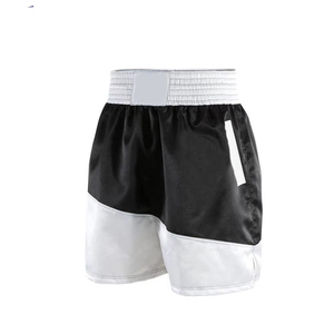 Shorts de boxe unisexes de qualité supérieure, durables, avec impression de logo personnalisé, respirants, extensibles, pour l'entraînement MMA, vente en gros - Product Image 2
