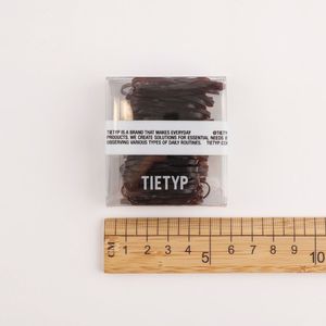 Élastiques à cheveux TIETYP, bandeaux en caoutchouc élastique, couleur unie, minimaliste, moderne, usage quotidien, pour femmes, emballage en carton, fabriqué en Corée - Product Image 6