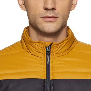 2024 Custom Printed 100% Nylon Men's Puffer <b>Jacket</b> with Stand Collar Hooded Logo Wholesale <b>Winter</b> <b>Jacket</b> Pocket Bubble Style - Product Image 3