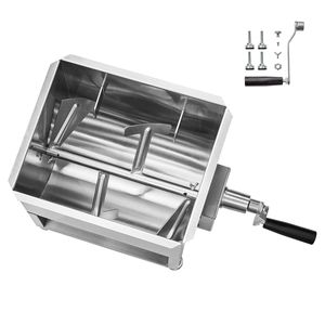 Miscelatore Manuale per Carne con Serbatoio Fisso in Acciaio Inox da 20L, per Lavorazione fino a 30LBS di Carne, Usato, per Miscelazione Salsicce - Product Image 1