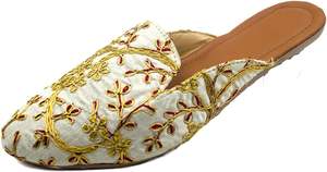 Calzado Khussa de Lujo para Bodas y Mehndi, Calzado Tradicional Pakistaní Jutti con Bordado Punjabi, Venta al por Mayor - Product Image 2