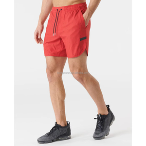 Shorts de course pour hommes, séchage rapide, imperméables, respirants, 100% polyester, avec poche arrière zippée pour téléphone, pour l'entraînement - Product Image 4