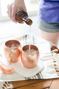 <b>Copper</b> mule mug set for luxury evening refreshment culture hammered finish metal <b>cups</b> durable reusable serving party mugs - Product Image 1