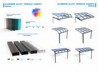 Couvercle pour Patio et Pergola, installation facile à installer, auvent en Polycarbonate