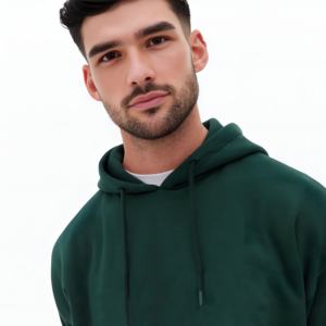 Sudadera con Capucha Premium para Hombre, de Forro Polar, Transpirable, Cómoda para Uso Diario, con Capucha Ajustable y Bolsillo Tipo Canguro, Diseño Sólido, Varias Tallas - Product Image 3