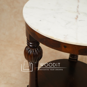 2026 New Luxury Modern 100% Natural <b>Solid</b> <b>Wood</b> Coffee Table Marble <b>Top</b> Portable <b>Top</b> Functional Design Elegant Living Room Decor - Product Image 4