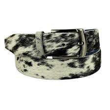 Cinturón de Cuero Personalizado Estilo Vaquero Occidental con Pelo de Vaca, Cinturón de Cuero de Vaca con Tachuelas Concho de Primera Calidad - Product Image 4