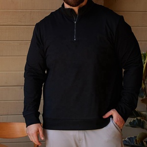 <b>Sweatshirts</b> OEM Custom Factory <b>Half</b> <b>Zip</b> <b>Sweatshirts</b> Hoodies Mock Neck <b>Zip</b> up <b>Sweatshirts</b> for <b>Men</b> High Quality ODM - Product Image 4