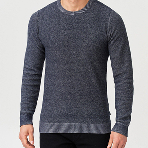 เสื้อสเวตเตอร์คอวีทรงปกติสำหรับผู้ชาย ผ้าฝ้าย 100% - Product Image 1