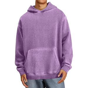 Sweat à capuche vintage personnalisé délavé à l'acide, effet pierre, coupe ample, effet soleil délavé, coupe carrée, unisexe, pour homme - Product Image 4