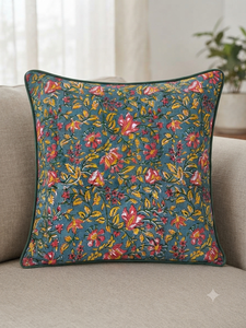Fashion Cotton Piping Handcrafted Anti-Bacterial Premium Decorative <b>Throw</b> <b>Pillow</b> Cover Removable Washable Zipper Closure for - Product Image 4