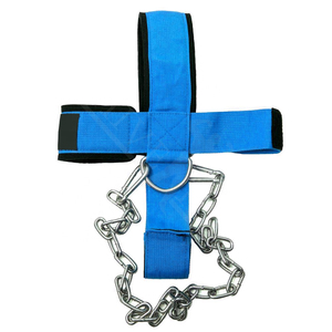 Cotton/Polyester Head Harness Adjustable Heavy Duty Weightlifting Gym Exercise Head Harness with Durable <b>Chain</b> <b>Belt</b> Head Harness - Product Image 2