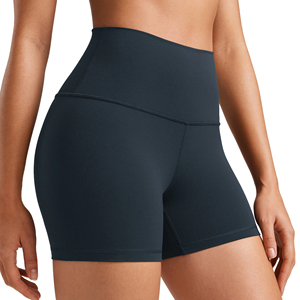 Shorts de sport d'été pour femme avec poche, taille haute côtelée en V, sans couture, en Spandex/Modal, élastique, pour l'entraînement - Product Image 4