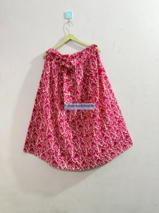 Women's <b>Pink</b> Paisley Print Chiffon Mini Dress A-Line Casual Summer Style Soft Viscose Cotton Fabric - Product Image 5