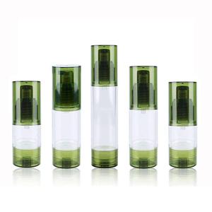 Nouvelles Bouteilles en Plastique Vert Unalilia avec Bouchon Bec de Canard pour Cosmétiques et Crème Solaire, Moulées par Injection, Estampage à Chaud, GP24, 15ml, 30ml - Product Image 1