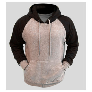 Men Winter Hoodie Sweatshirt 100% Cotton Fleece Breathable Eco-Friendly Solid Pocket Regular Fit Long Sleeve <b>Design</b> Custom Logo - Product Image 2