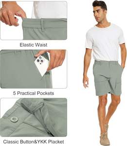 กางเกงขาสั้นเดินป่าสำหรับผู้ชาย กางเกงขาสั้นตกปลาแบบยืดน้ำหนักเบา กางเกงขาสั้นทำงานแบบแห้งเร็ว กางเกงขาสั้นลำลองสำหรับผู้ชายฤดูร้อน - Product Image 4