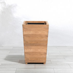 Maceta de Madera de Teca Indonesia Premium para Exteriores, Maceta Cuadrada Grande para Jardín, para Hoteles, Restaurantes y Paisajismo de Áreas Públicas - Product Image 5