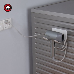 <span class=keywords><strong>Support</strong></span> mural magnétique pour sèche-cheveux avec rangement pour cordon, organisateur de salle de bain pour machine à laver - Product Image 4