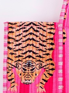 Women’s Printed Cotton Quilted Shoulder Bag Trendy Designer Handbag with Luxurious Look - Product Image 2