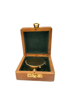 Boussole vintage avec boîte en bois, boussole de navigation nautique, boussole de poche pour les voyages, les aventures en plein air et la décoration de la maison - Product Image 4