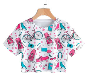 Camiseta de algodón personalizada OEM para mujer para Polo Estilos de cuello redondo Impresión digital Agujero Instalaciones de producción Bangladesh - Product Image 3